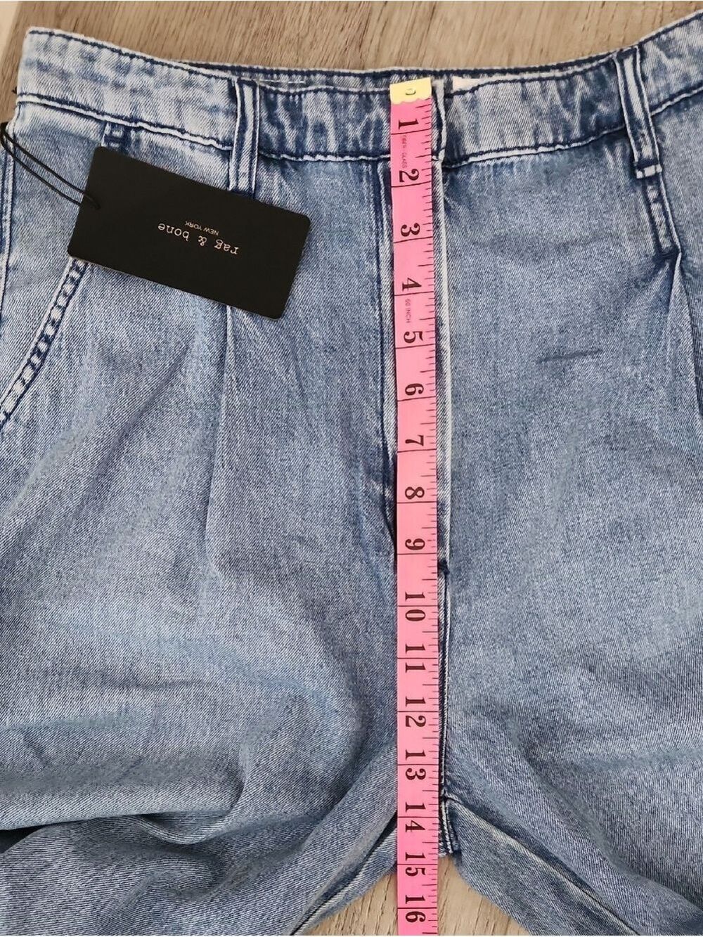 Rag & Bone The Aurora Pleated Trouser Jeans Size 27 X 31" L NWT - Picture 14 of 16